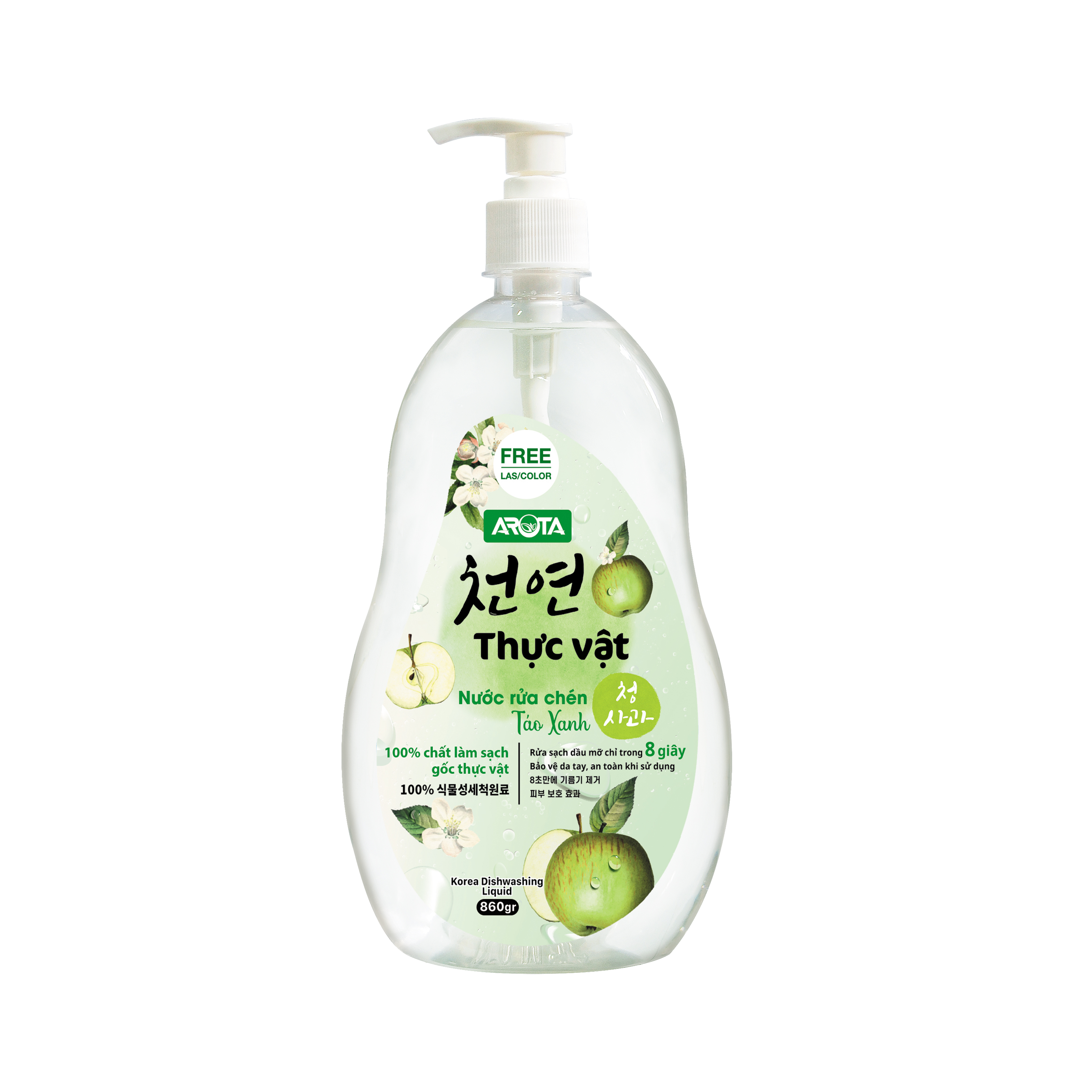 Nước rửa chén thực vật Arota - Hương táo xanh